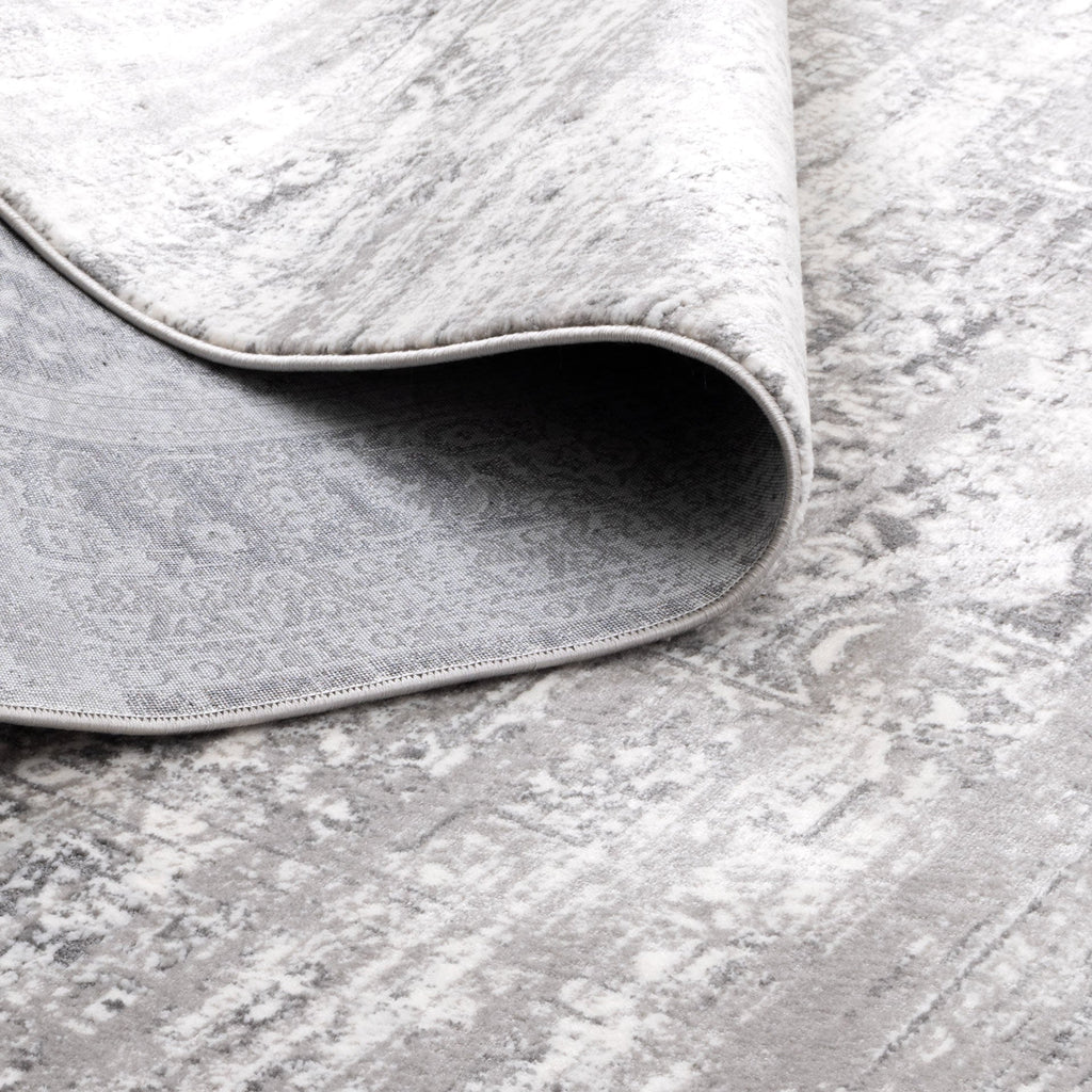 Bohemian Paradise Medallion Grey Rug - 06GREY – view 4