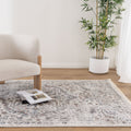 Bohemian Paradise Vintage Grey Multi Rug -  07GMUL styled with furniture