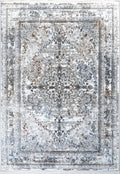 Bohemian Paradise Vintage Medallion Grey Multi Rug - 08GMUL full product view
