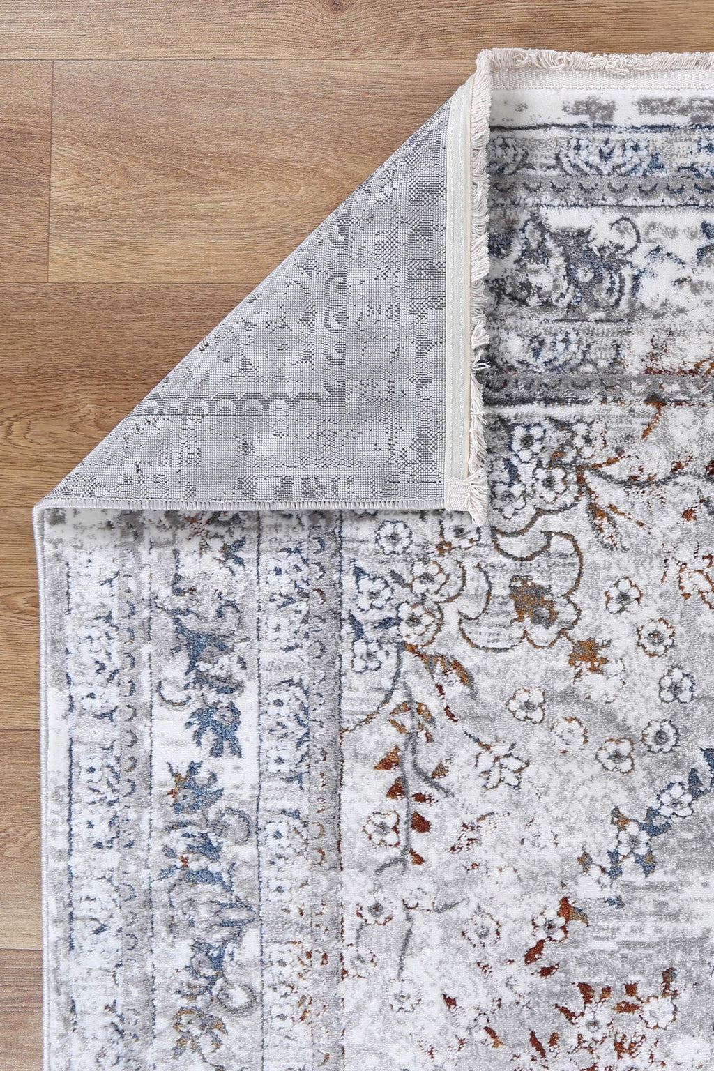 Bohemian Paradise Vintage Medallion Grey Multi Rug - 08GMUL – view 3