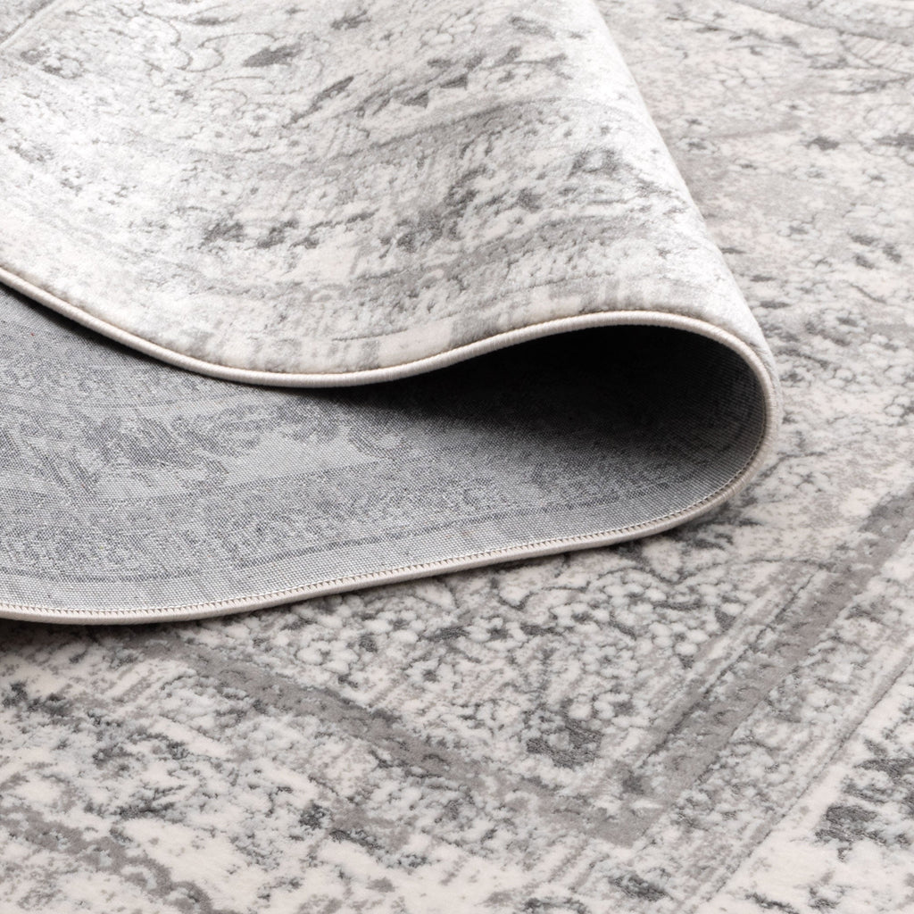 Bohemian Paradise Vintage Medallion Grey Rug - 08GREY – view 4