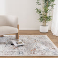 Bohemian Paradise Classic Vintage Grey Multi Rug - 09GMUL styled with furniture