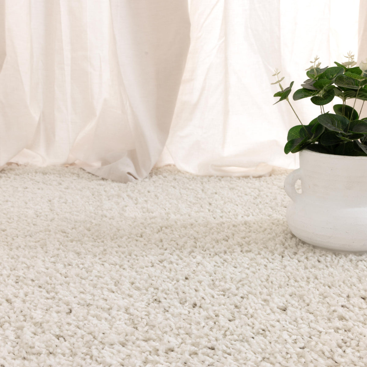 Florence Bone Shaggy Rug – view 6
