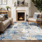 Azure Mist Modern Rug Transform your living space with the Azure Mist Modern Rug, a perfect blend of contemporary design and timeless elegance. Featuring a soothing palette of blue, grey, and hints of gold, this rug creates a tranquil and stylish ambiance