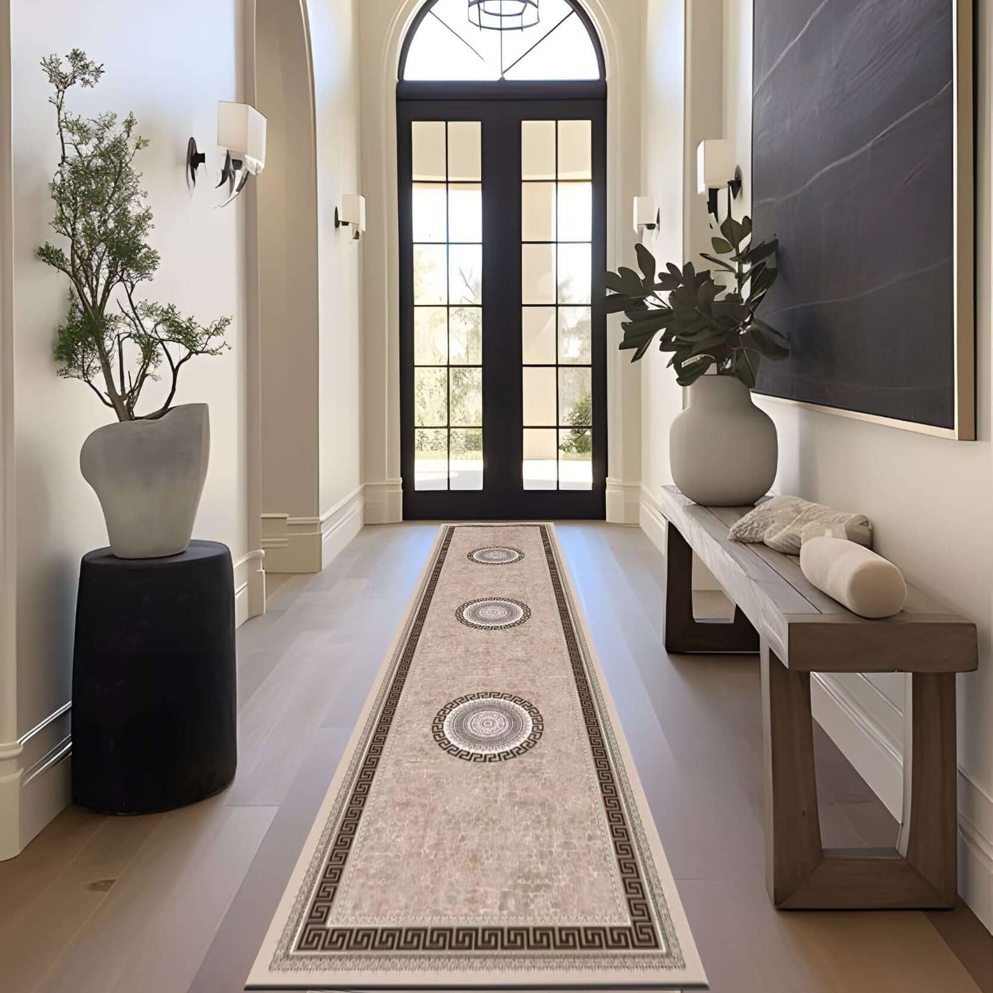 Greek Medallion Rug – Timeless Elegance for Your Home Product Code: BY-DLS-272 Description: Bring a touch of classic style to your home with the BY-DLS-272 Greek Medallion Rug. Featuring an intricate medallion centerpiece with a Greek key border, this rug