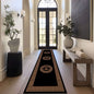 Modern Luxe Monogram Rug Infuse your home with modern elegance using the BY-OS29 Modern Luxe Monogram Rug. Featuring a bold monogrammed design at the center, framed by a classic Greek key border, this rug delivers a sophisticated and luxurious touch. Perf