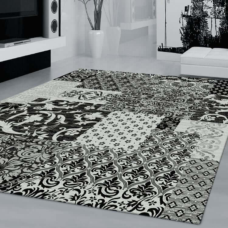Boston 583 Black Turkish Rug lifestyle view