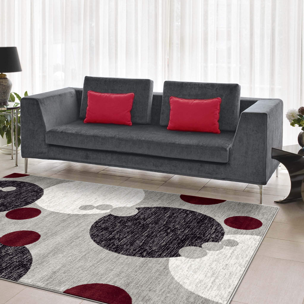 Boston 2168 Black Turkish Rug lifestyle view