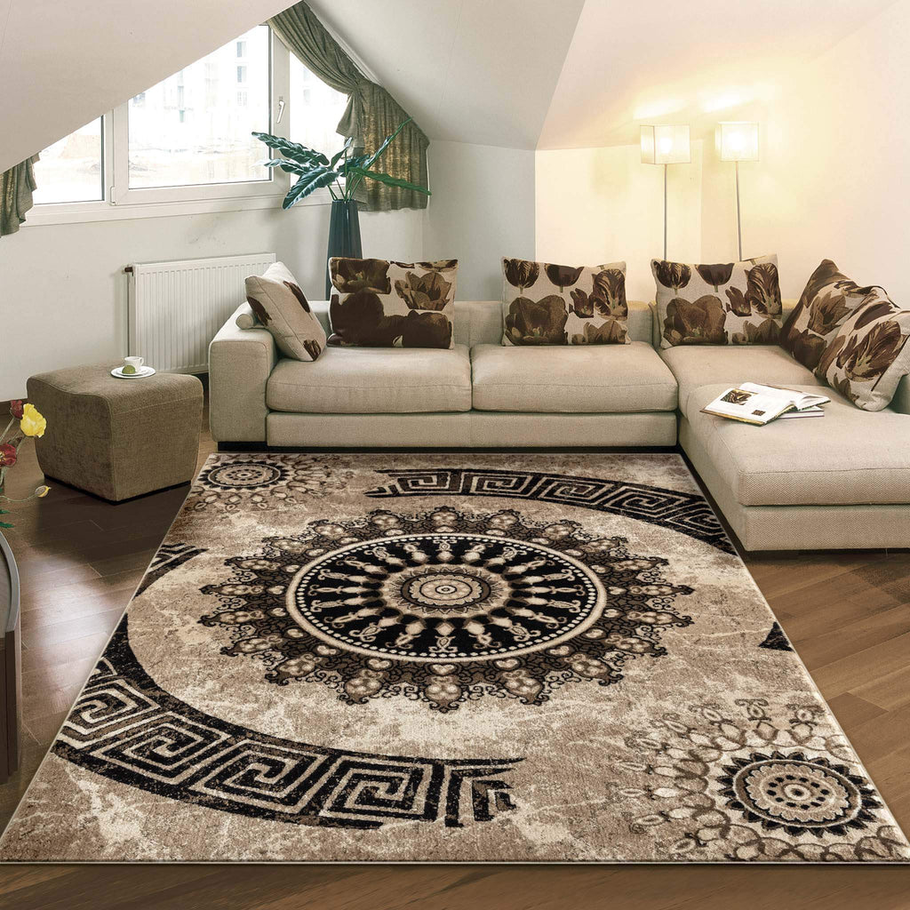 Boston 6447 Brown Turkish Rug lifestyle view
