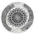Boston 6447 Grey Round Rug lifestyle view