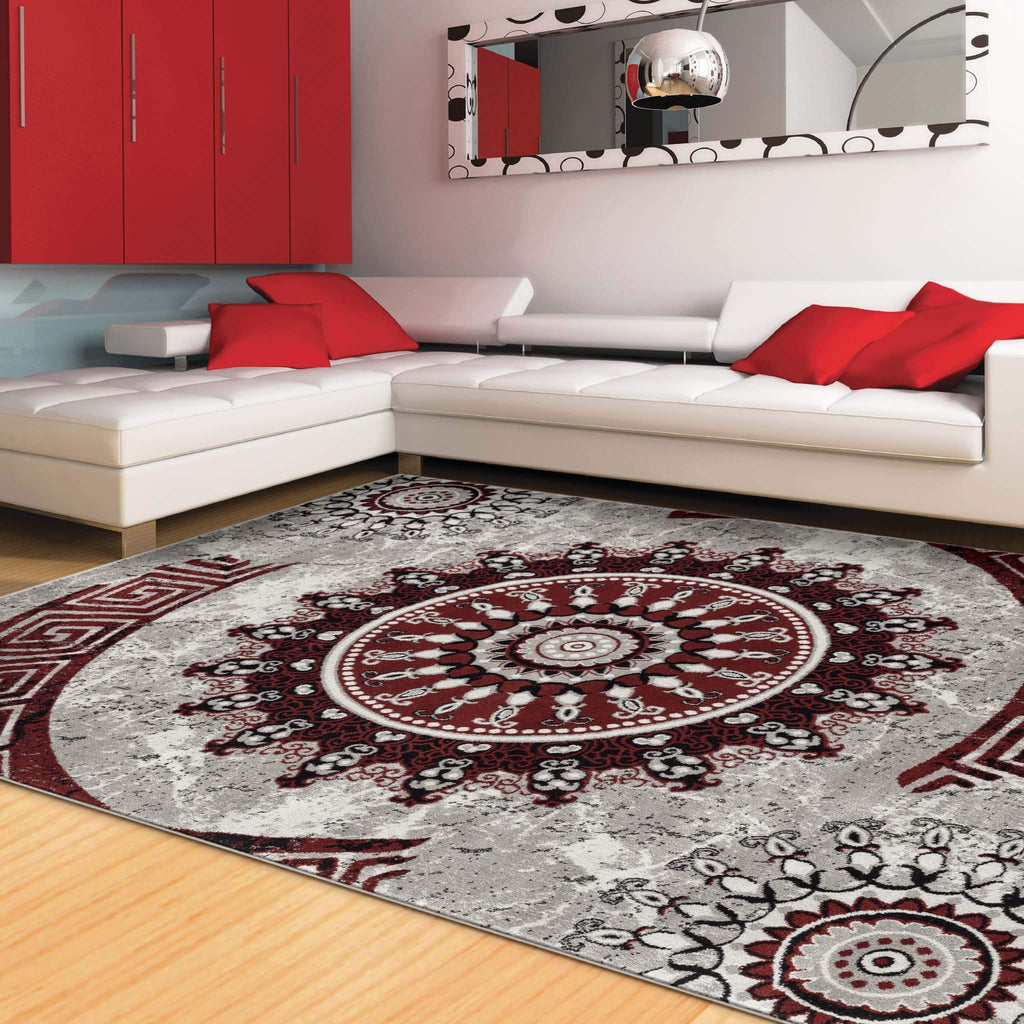 Boston 6447 Red Turkish Rug lifestyle view