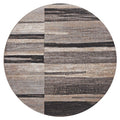 Boston 7866 Brown Round Rug lifestyle view
