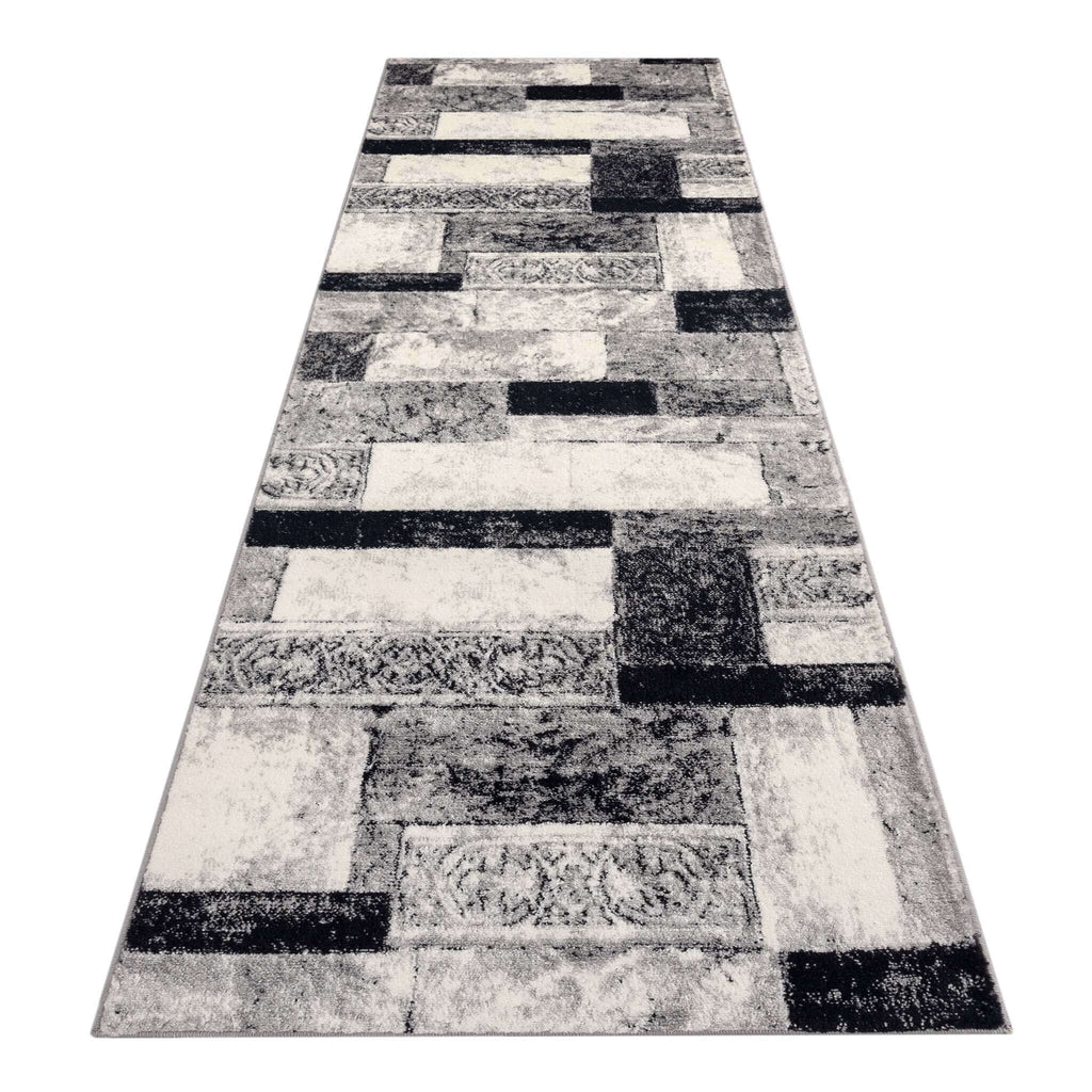 Boston 9619 Grey Hallway Hallway Runner lifestyle view