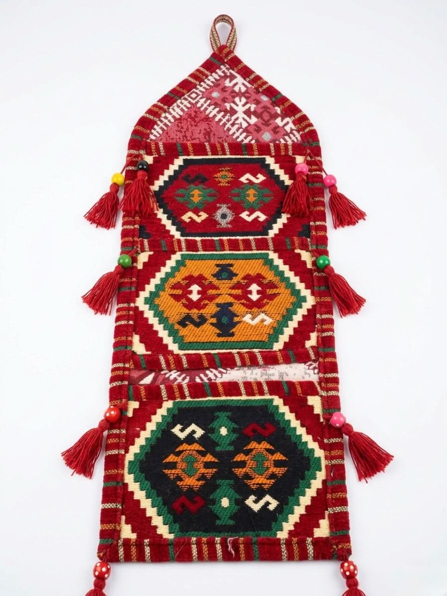 Woven Wall Pocket: 3-Tier Organizer