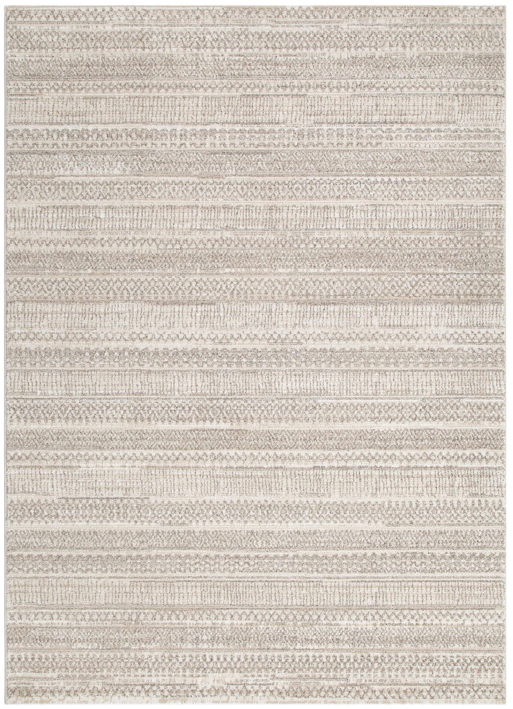 Clara Distressed Tribal Beige Rug - C101 – view 2