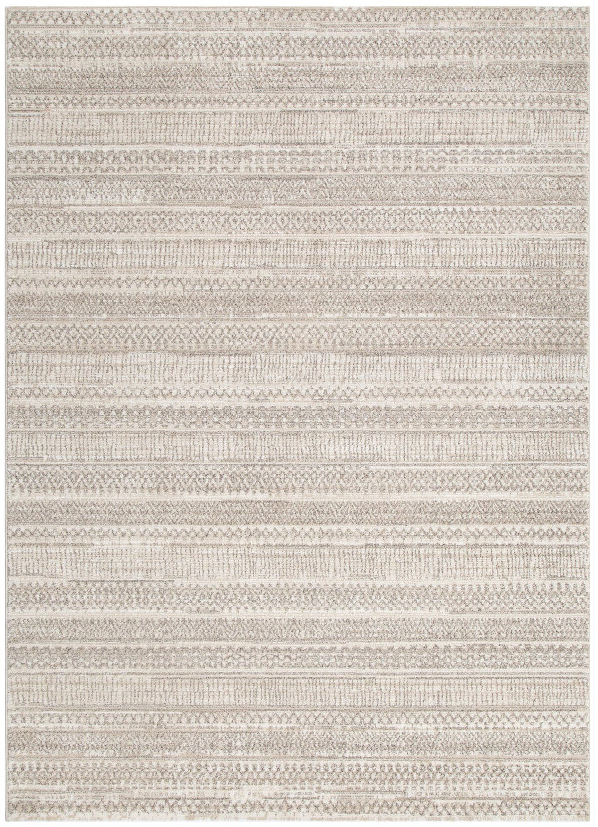 Clara Distressed Tribal Beige Rug - C101 – view 2