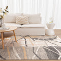Clara Watercolour Splash Multi Rug - C102 styled with furniture