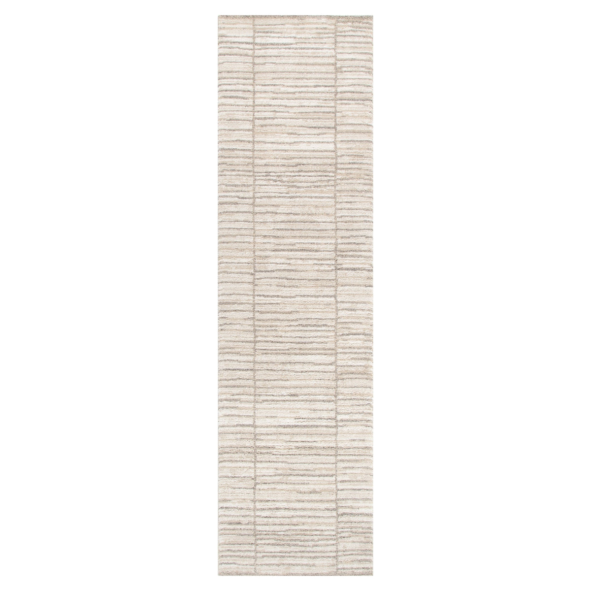 Clara Distressed Thick Lines Beige Grey Rug - C107 – view 5
