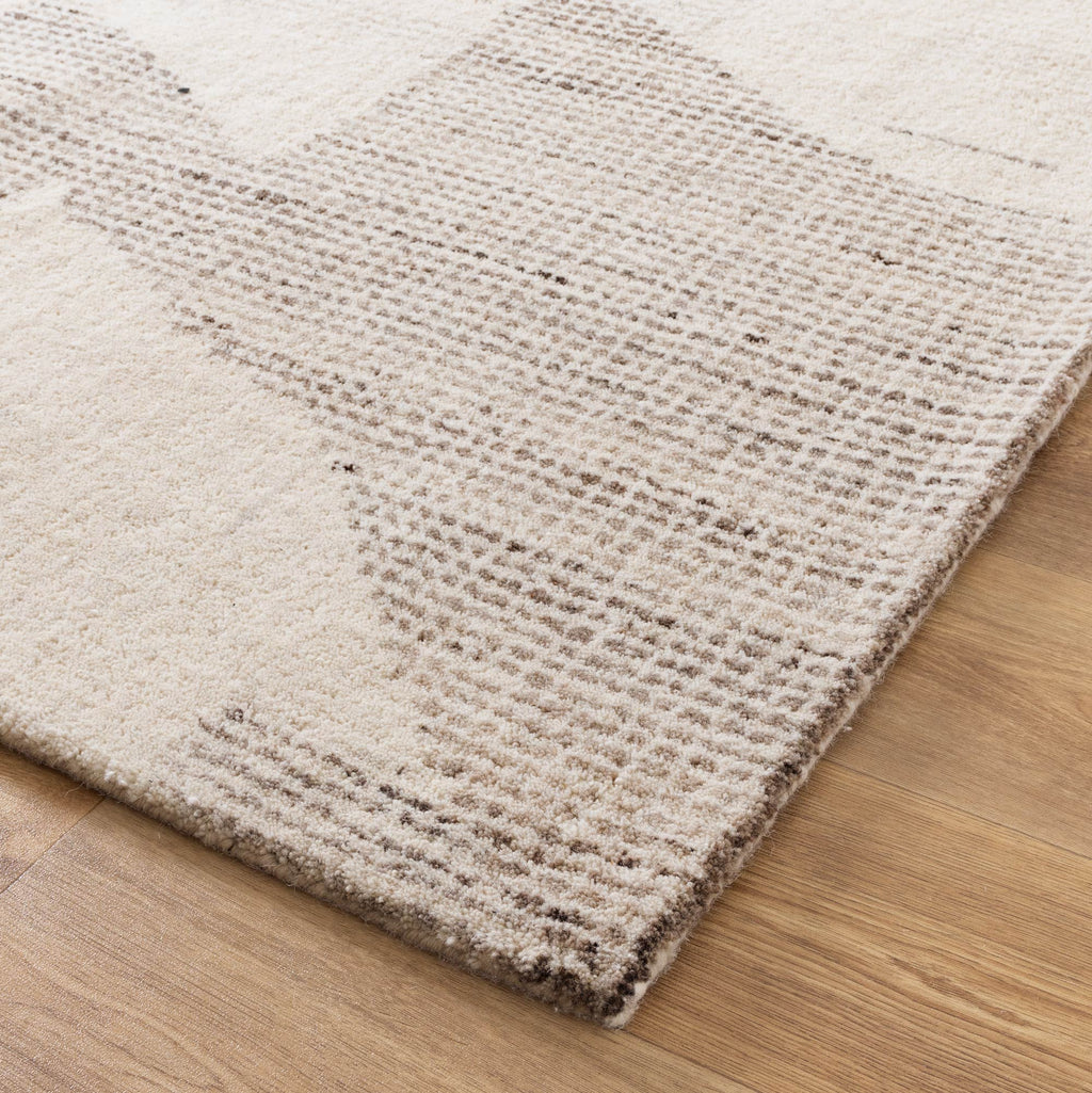 Cassian Flecks Beige Wool Rug - CASS03 – view 3