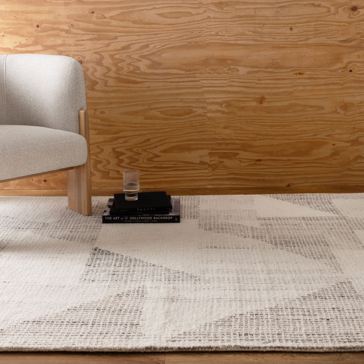Cassian Flecks Beige Wool Rug - CASS03 – view 5