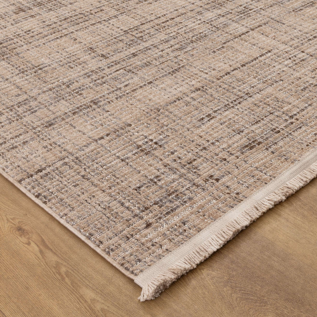 Cherie CH03 Beige Grey Distressed Rug – view 3