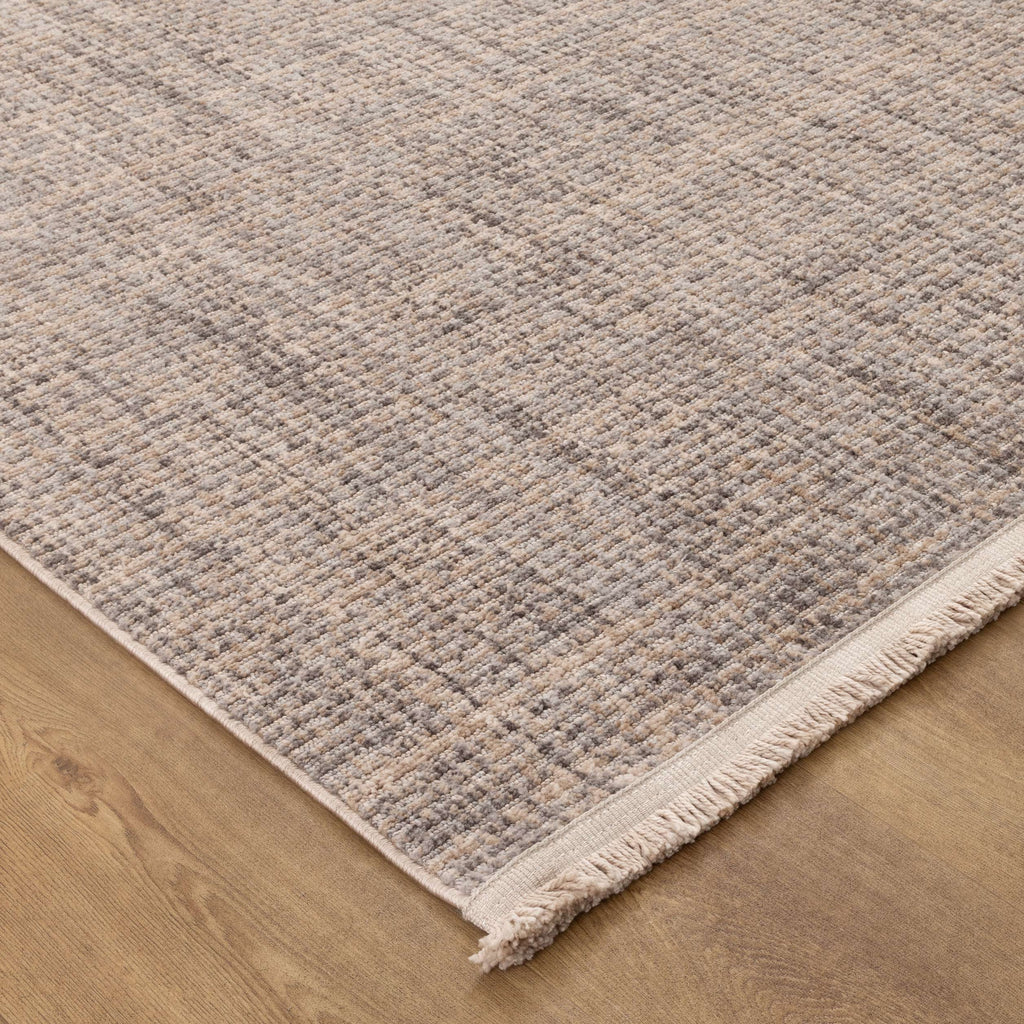 Cherie CH05 Beige Grey Distressed Lines Rug – view 3