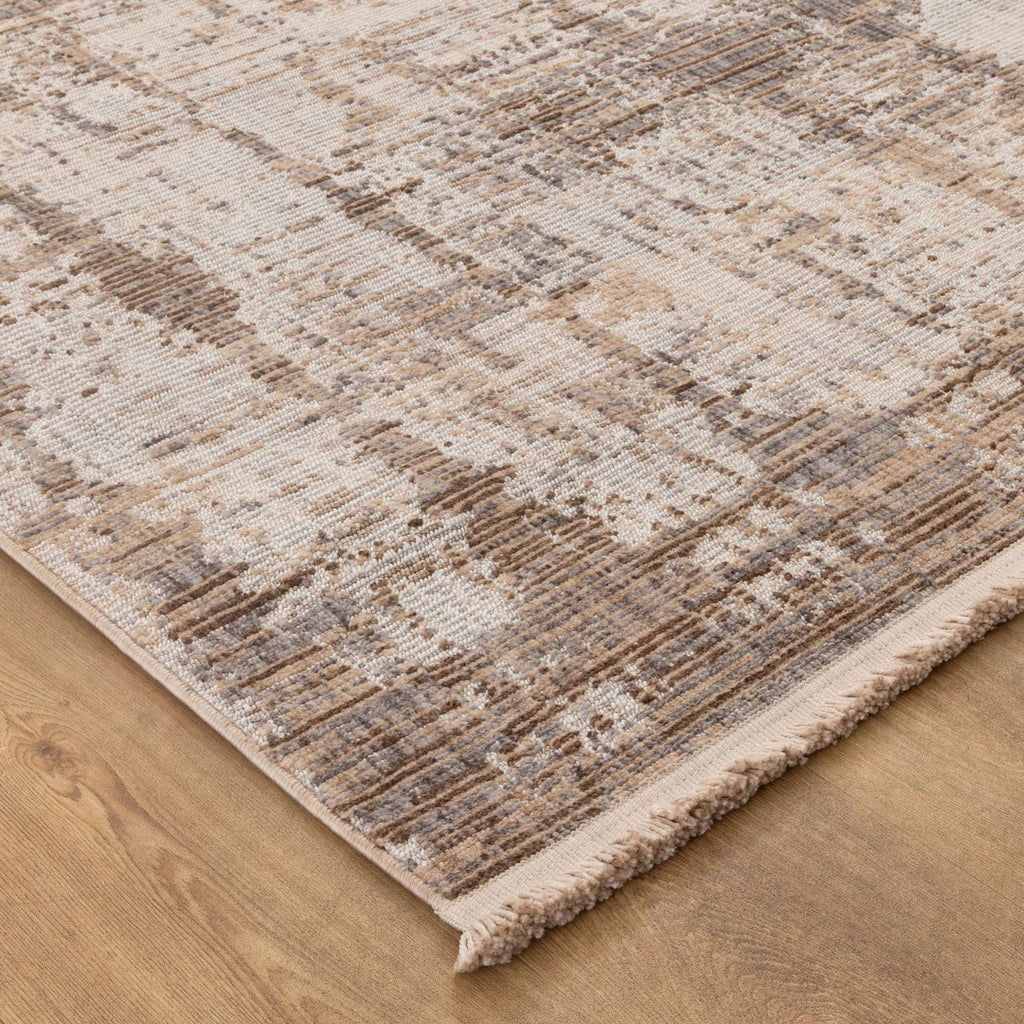Cherie CH08 Beige Grey Watercolour Rug – view 3