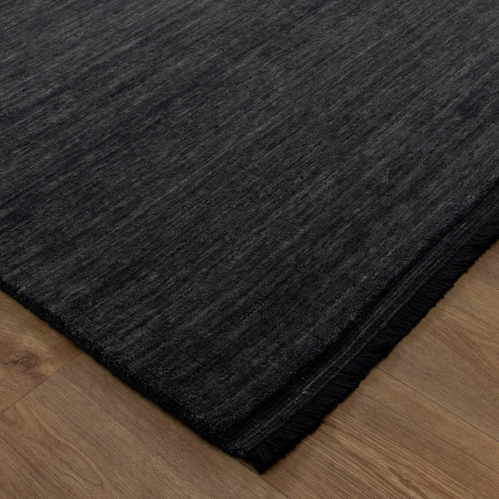 Charleston Hand-Knotted Wool Rug Charcoal – view 3