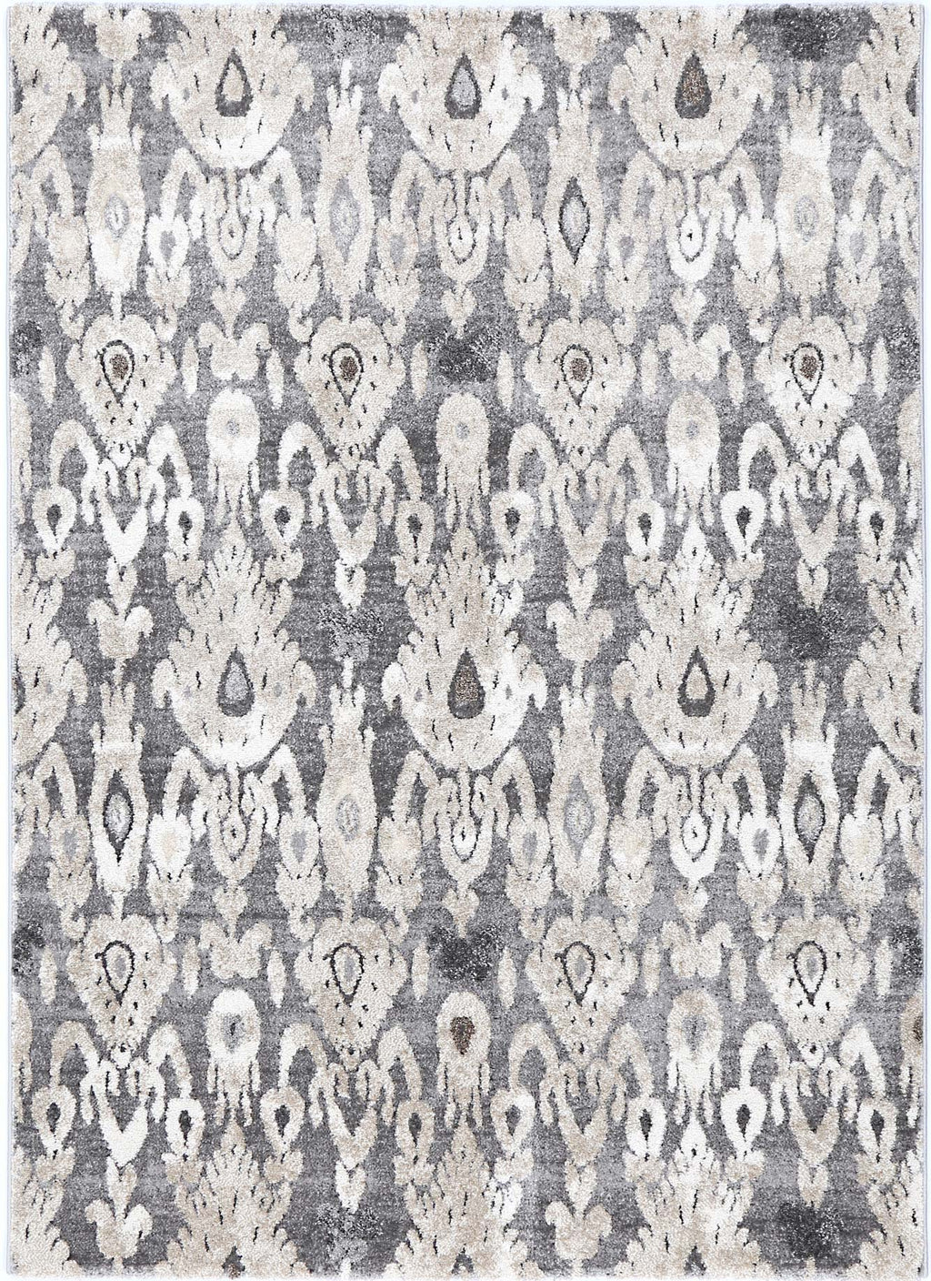 Chelsea Damask Grey Plush Rug - 18422 096 – view 2