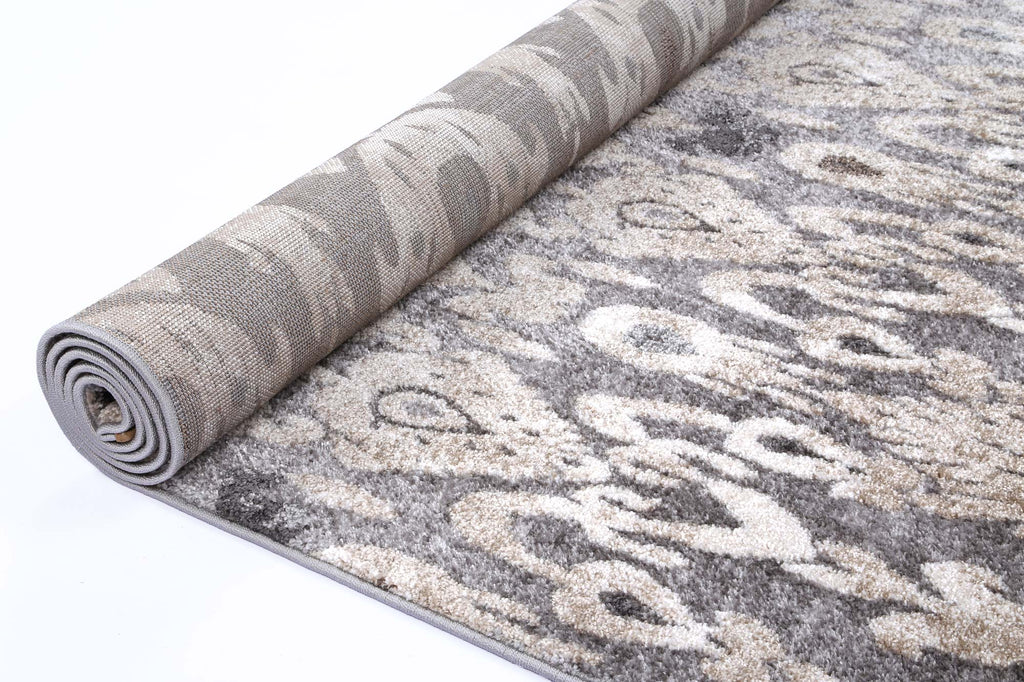 Chelsea Damask Grey Plush Rug - 18422 096 – view 5