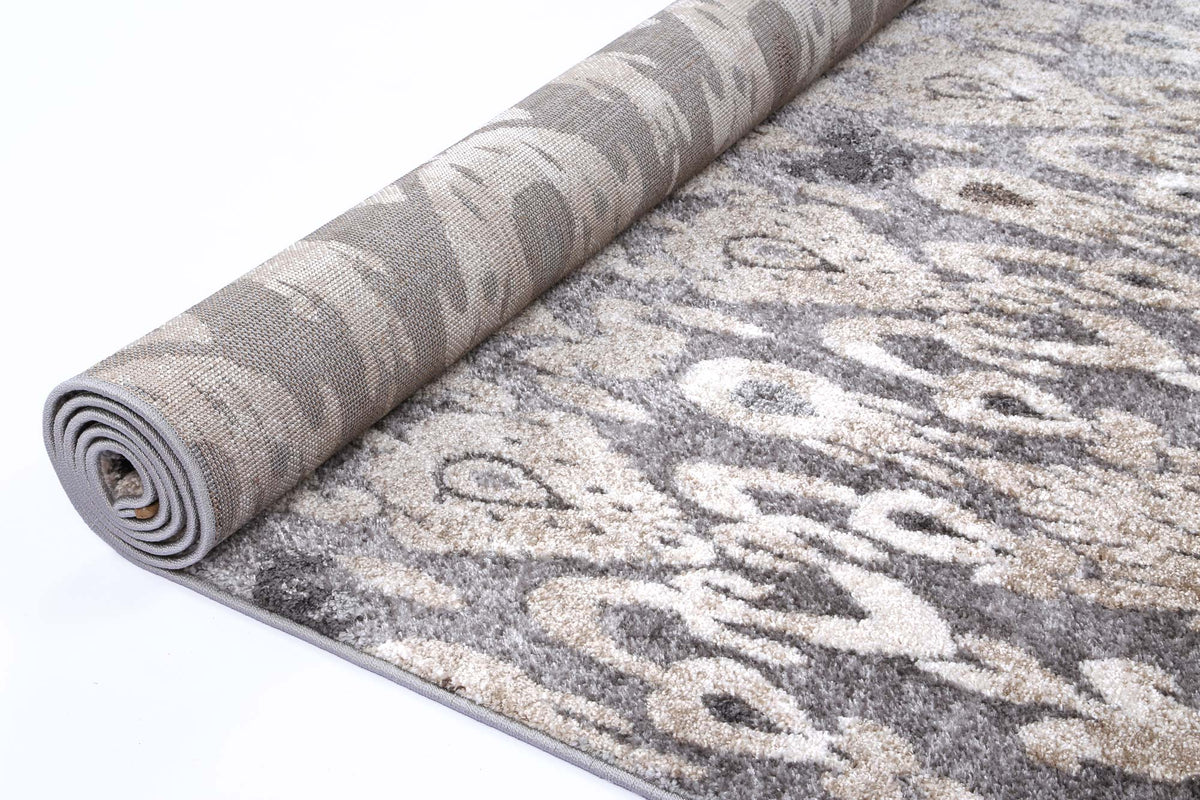 Chelsea Damask Grey Plush Rug - 18422 096 – view 5