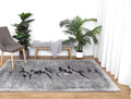 Chelsea Geode Grey Plush Rug - 20258 995 styled with furniture