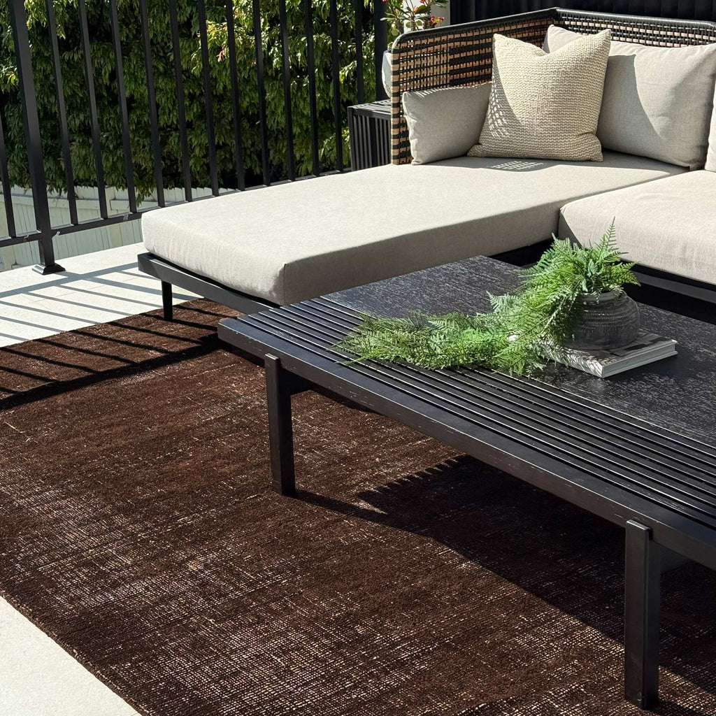 Harbour Chocolate Brown Indoor Outdoor Rug – view 7