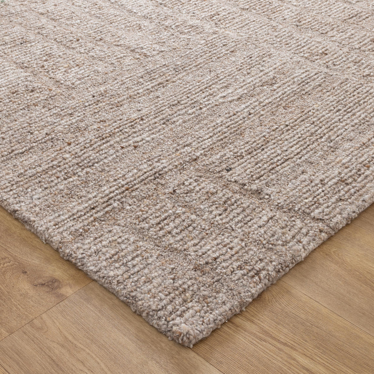 Seren Cocoa Modern Wool Rug – view 3