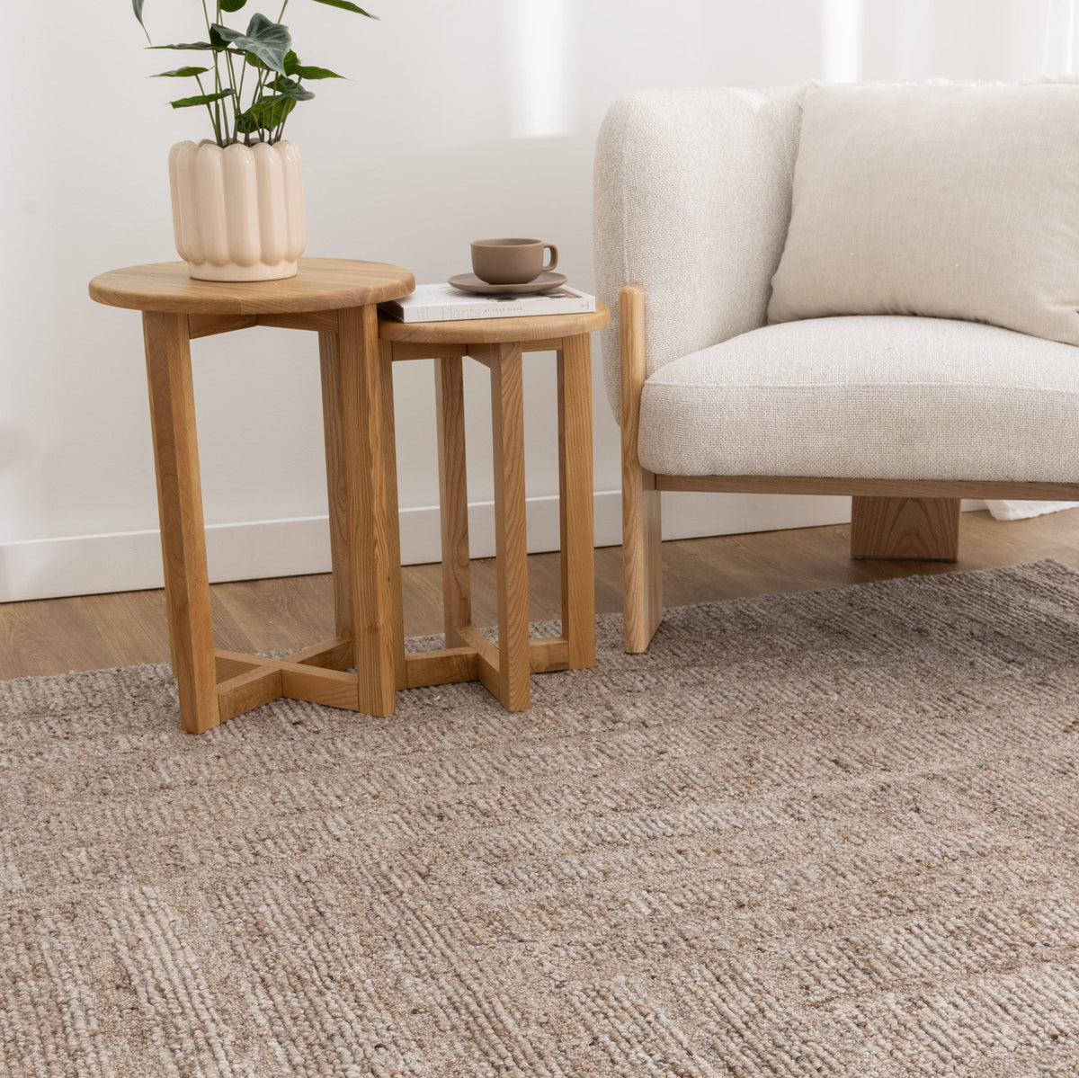 Seren Cocoa Modern Wool Rug – view 5
