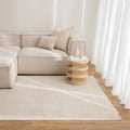 Harbour Cream Indoor Outdoor Rug styled with furniture