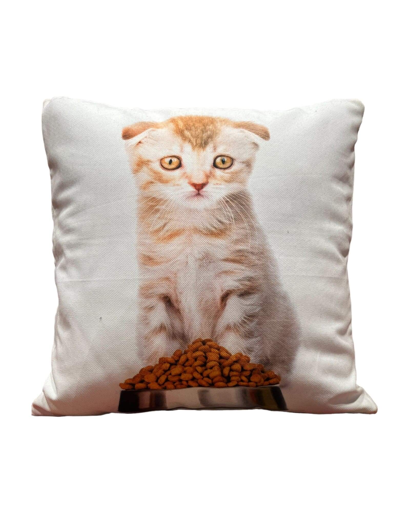 Cat Design Cushion (Lunch Time)-Cat Cushions, Cat Cushion Gifts, Gift Ideas, Christmas Gift ideas-Bazaar G Rugs N Gifts