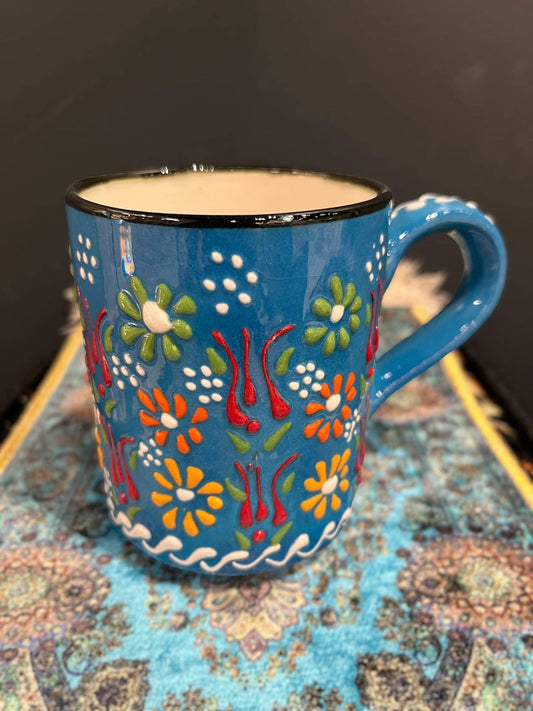 Ceramic Mug Aqua Colourful-Elevate your daily coffee or tea experience with our Ceramic Mug. Crafted with premium, safe materials, this mug features an ergonomic handle, classic design, and easy maintenance. Ideal for hot or cold beverages, it's a stylish