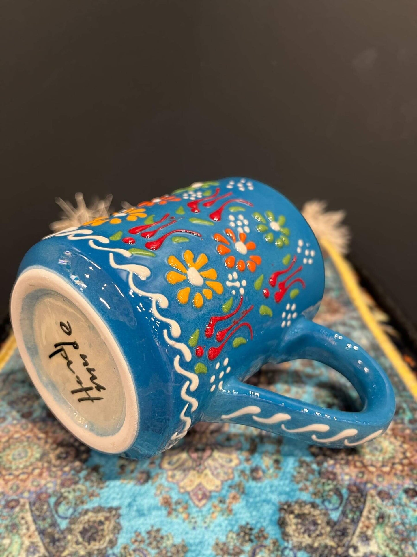 Ceramic Mug Aqua Colourful-Elevate your daily coffee or tea experience with our Ceramic Mug. Crafted with premium, safe materials, this mug features an ergonomic handle, classic design, and easy maintenance. Ideal for hot or cold beverages, it's a stylish