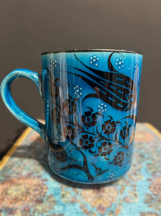 Ceramic Mug Blue-Elevate your daily coffee or tea experience with our Ceramic Mug. Crafted with premium, safe materials, this mug features an ergonomic handle, classic design, and easy maintenance. Ideal for hot or cold beverages, it's a stylish addition