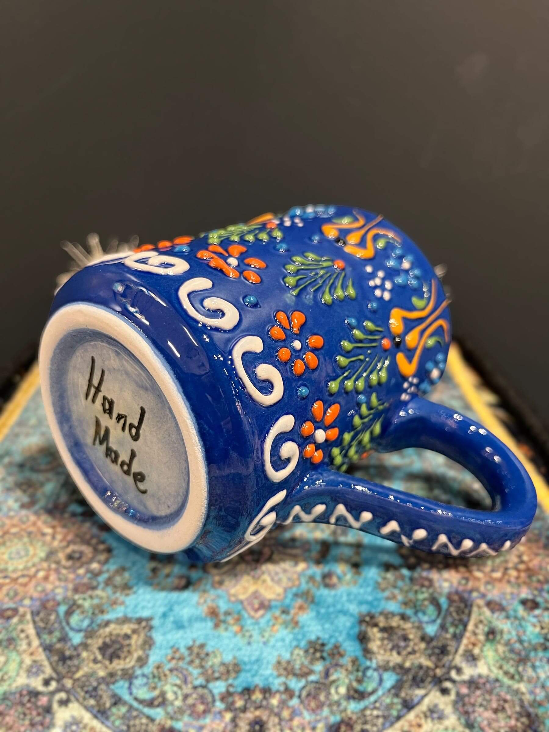 Ceramic Mug Blue Colourful-Elevate your daily coffee or tea experience with our Ceramic Mug. Crafted with premium, safe materials, this mug features an ergonomic handle, classic design, and easy maintenance. Ideal for hot or cold beverages, it's a stylish