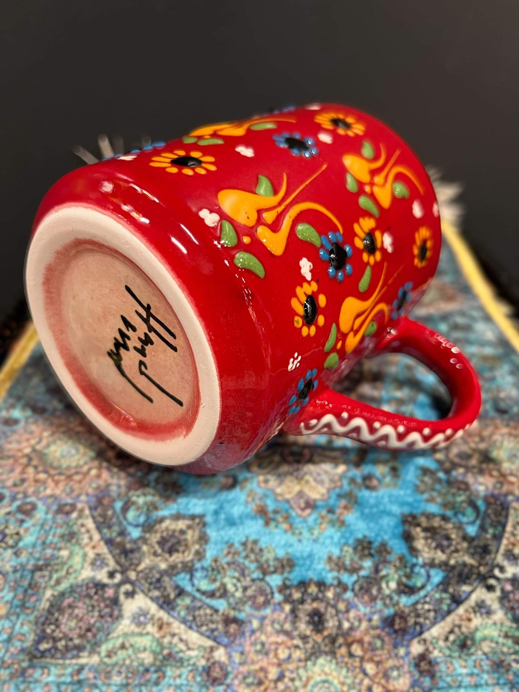 Ceramic Mug Red Colourful