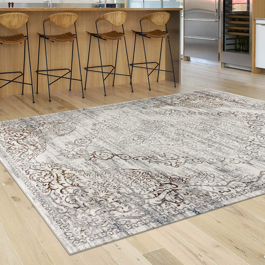 Charm 626 Cream Turkish Rug lifestyle view