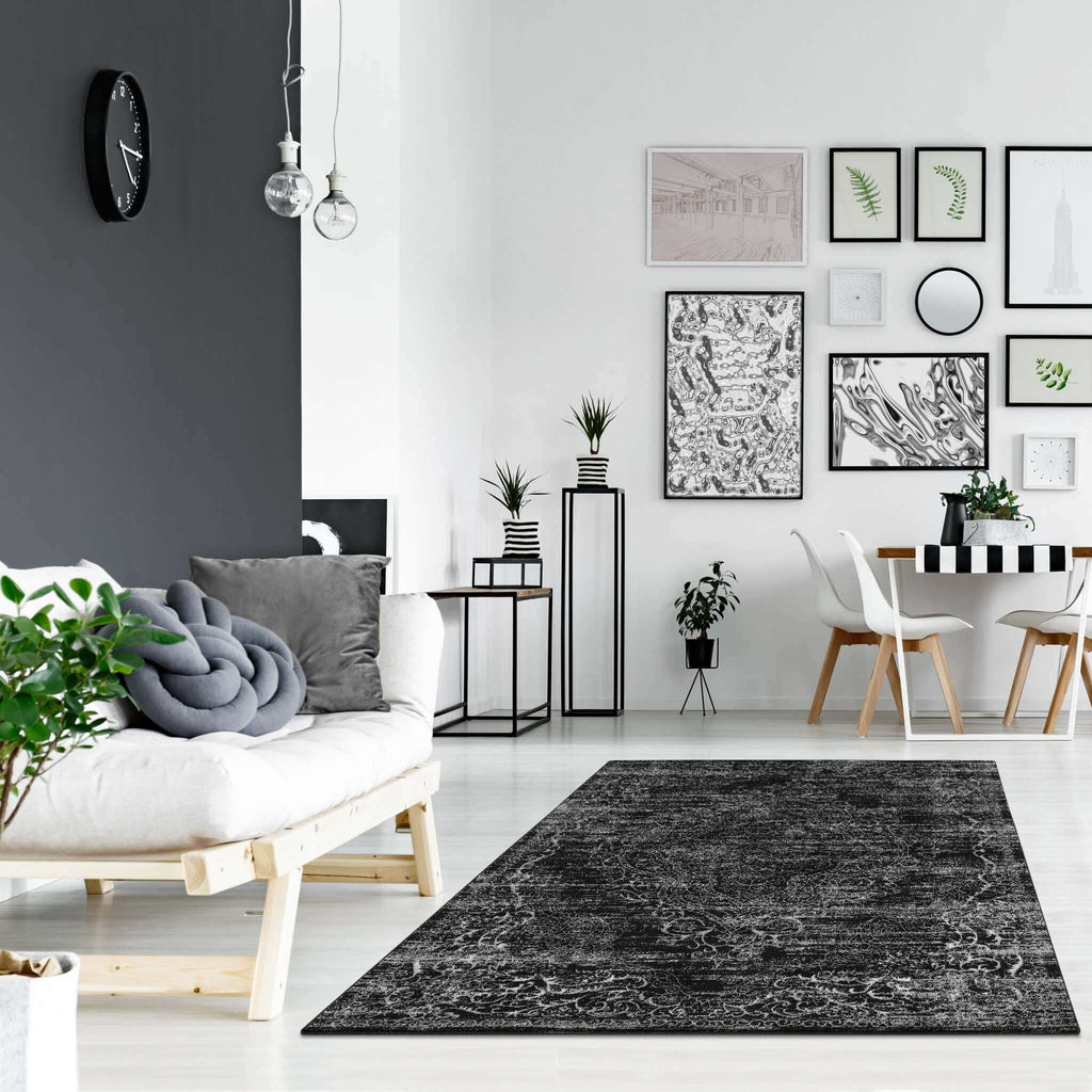 Charm 626 Dk Grey Turkish Rug lifestyle view