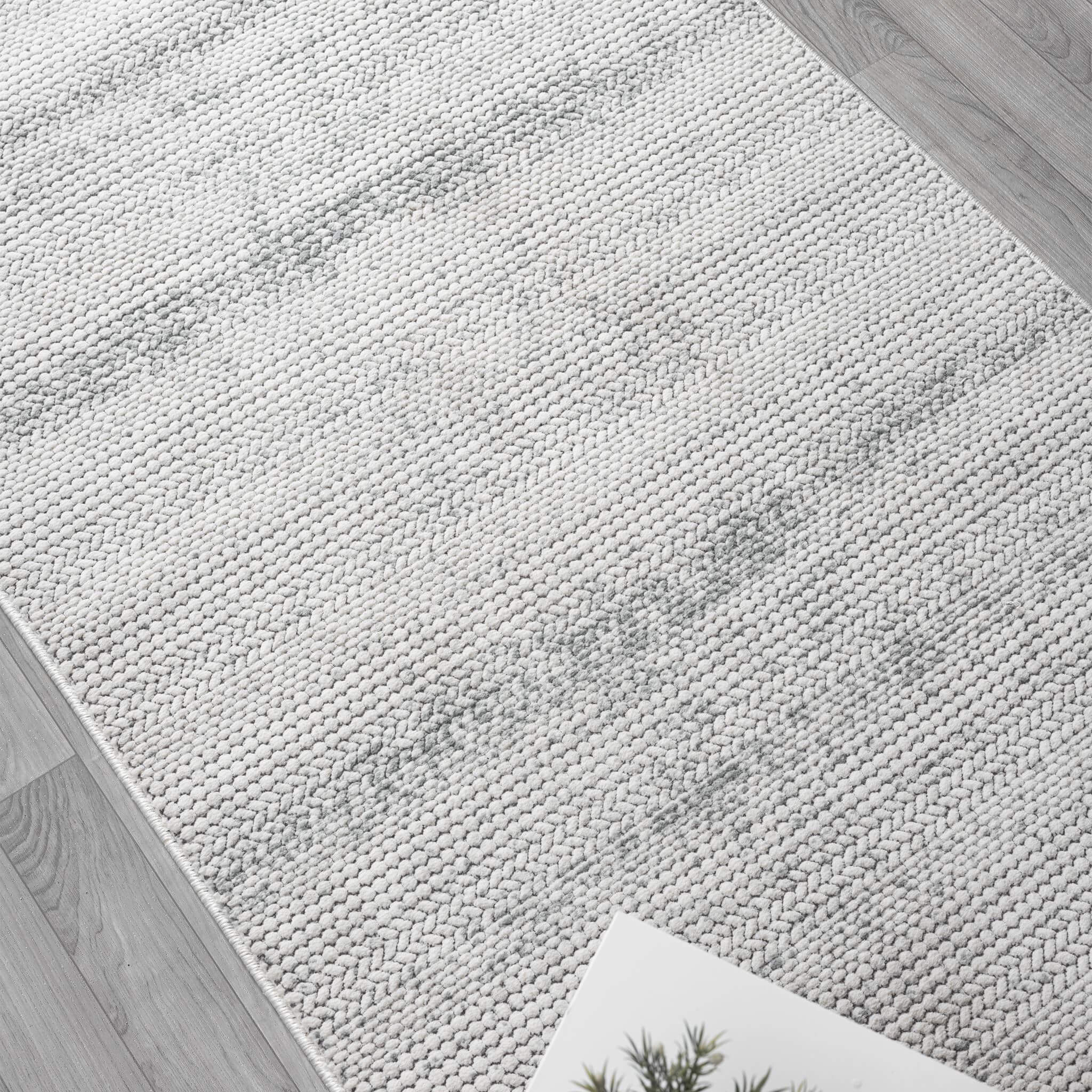 Cloud Hallway Runner Rug with plush, non-shed pile and all-side binding. Power-loomed in Türkiye for durable, easy-care style in busy corridors.