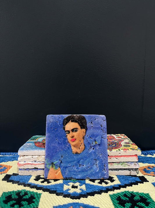 Stone Coaster Vintage Frida Blue