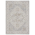 Cream Area Rug with plush, non-shed pile and all-side binding. Power-loomed in Türkiye for durable, easy-care elegance in living rooms and bedrooms.