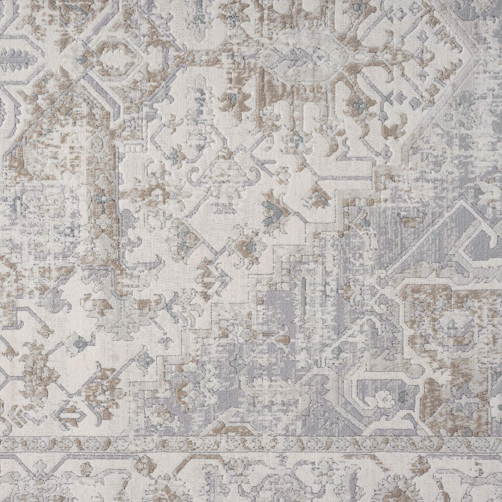 Cream Hallway Runner Rug with soft, non-shed pile and all-side binding. Power-loomed in Türkiye for durable, easy-care hallway style.
