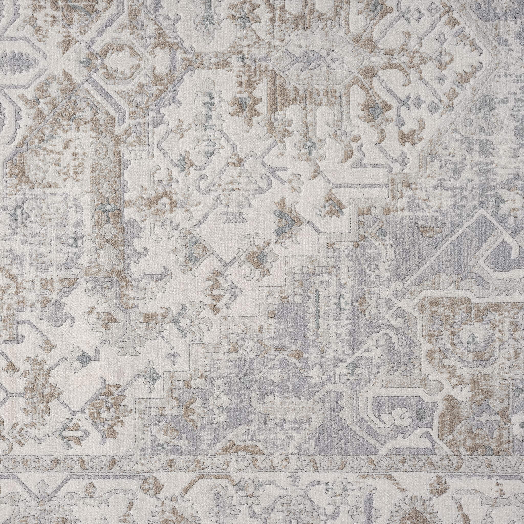 Cream Hallway Runner Rug with soft, non-shed pile and all-side binding. Power-loomed in Türkiye for durable, easy-care hallway style.