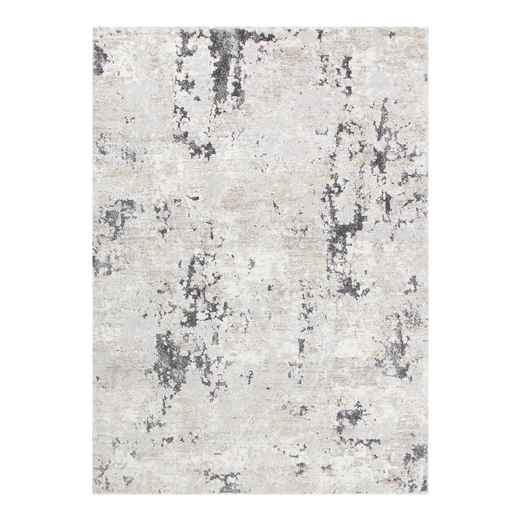 Dorado D007 Grey Beige Textured Abstract Rug – view 2